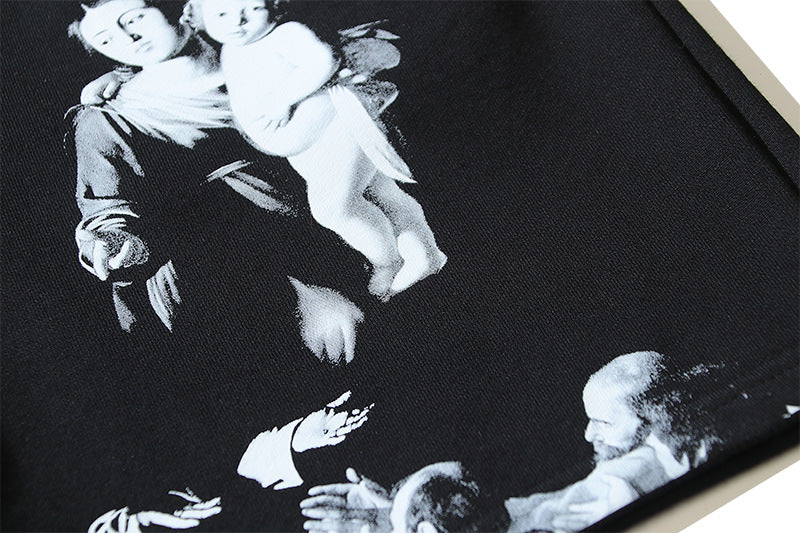 OFF  Cotton Virgin Mary print shorts