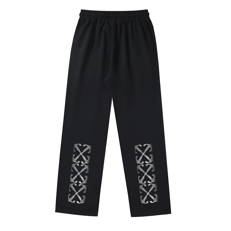 OFF  Pure cotton printed casual trousers