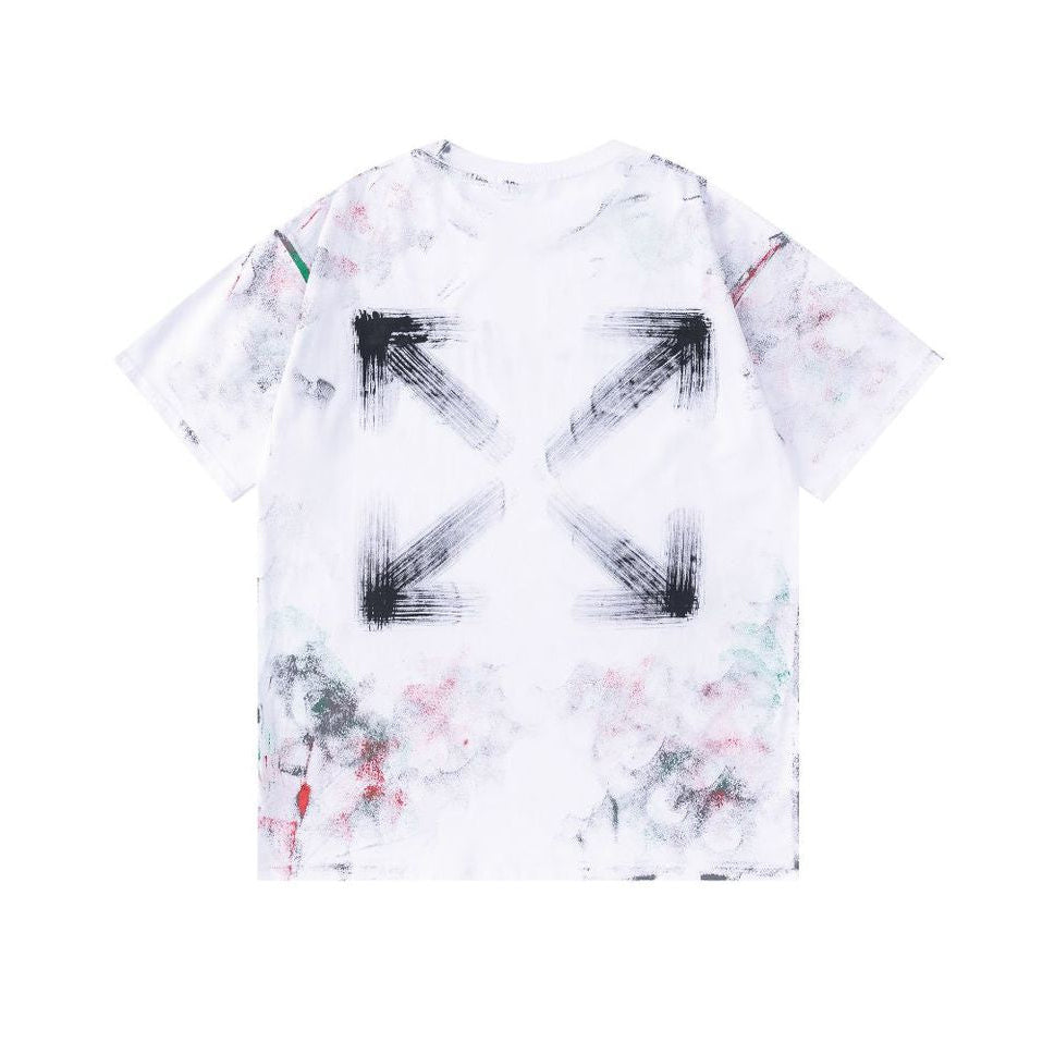 OFF  Ink-splatter graffiti T-shirt