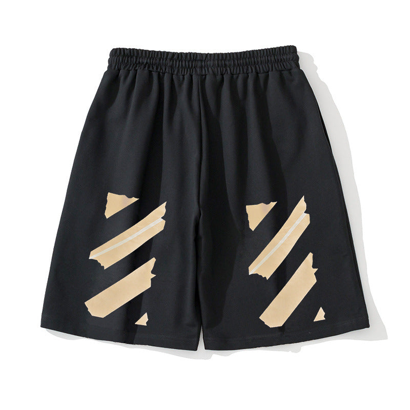 OFF Foil-Print Arrow Shorts