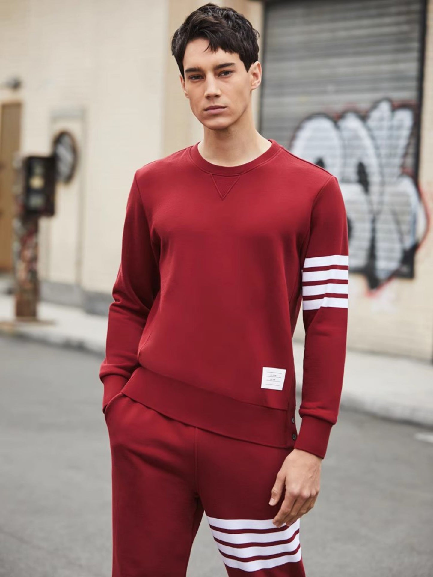 New model  Red hoodie