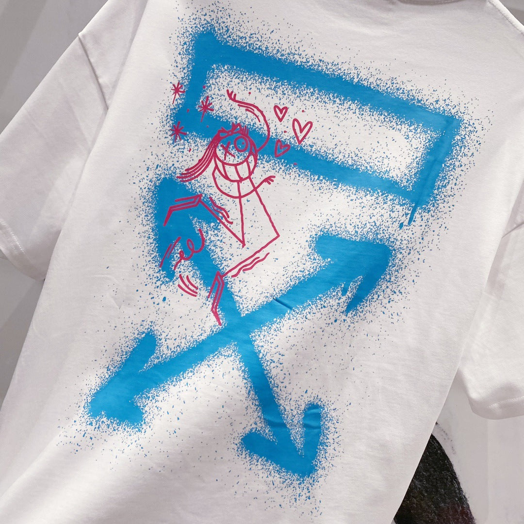 OFF Arrow Logo Cotton T-shirt#25