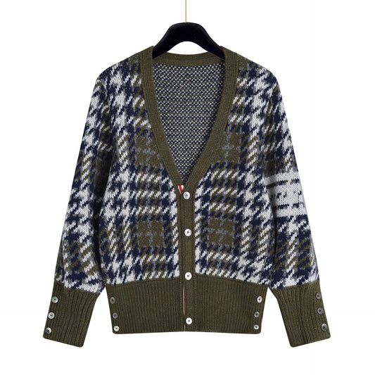 Plaid cardigan