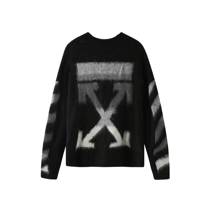 OFF-Whlte Intarsia Knit Sweater#1