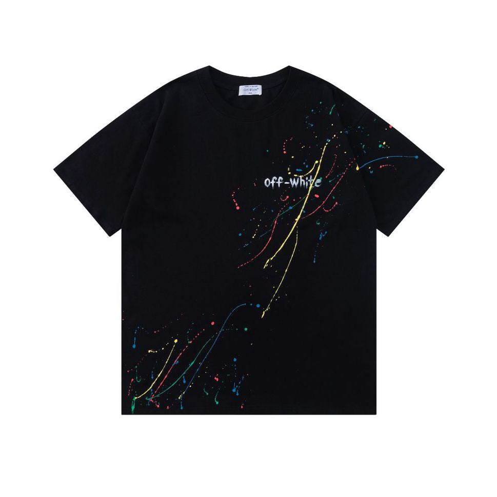 OFF  Ink-splatter graffiti T-shirt