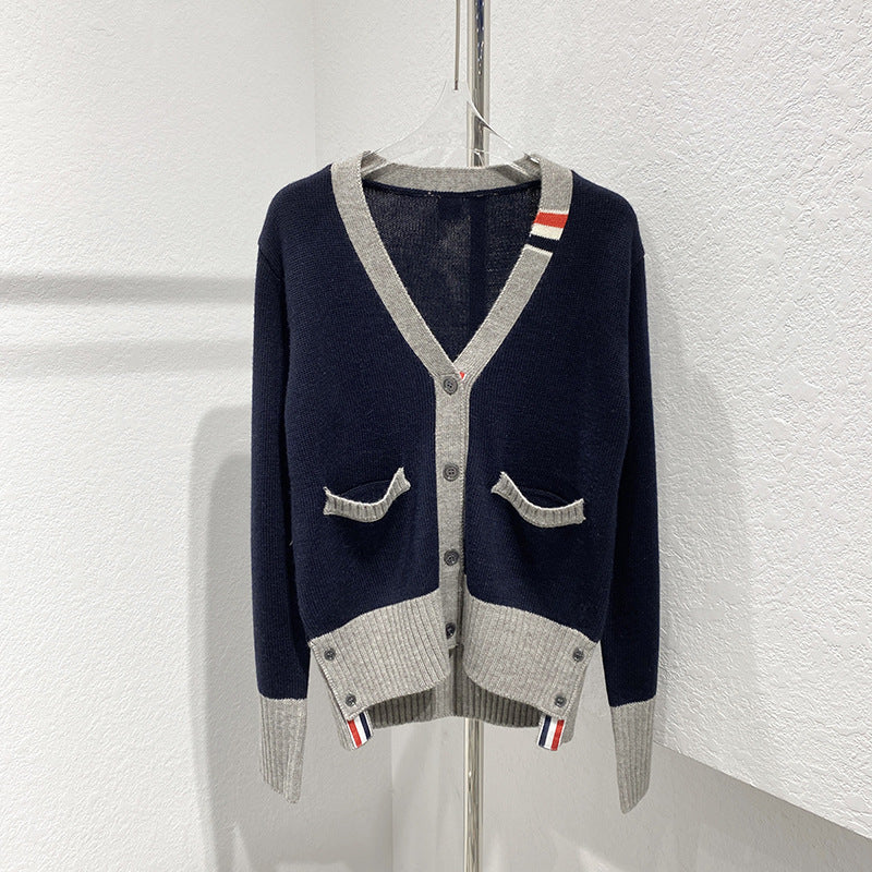 Wool Cardigan Sweater