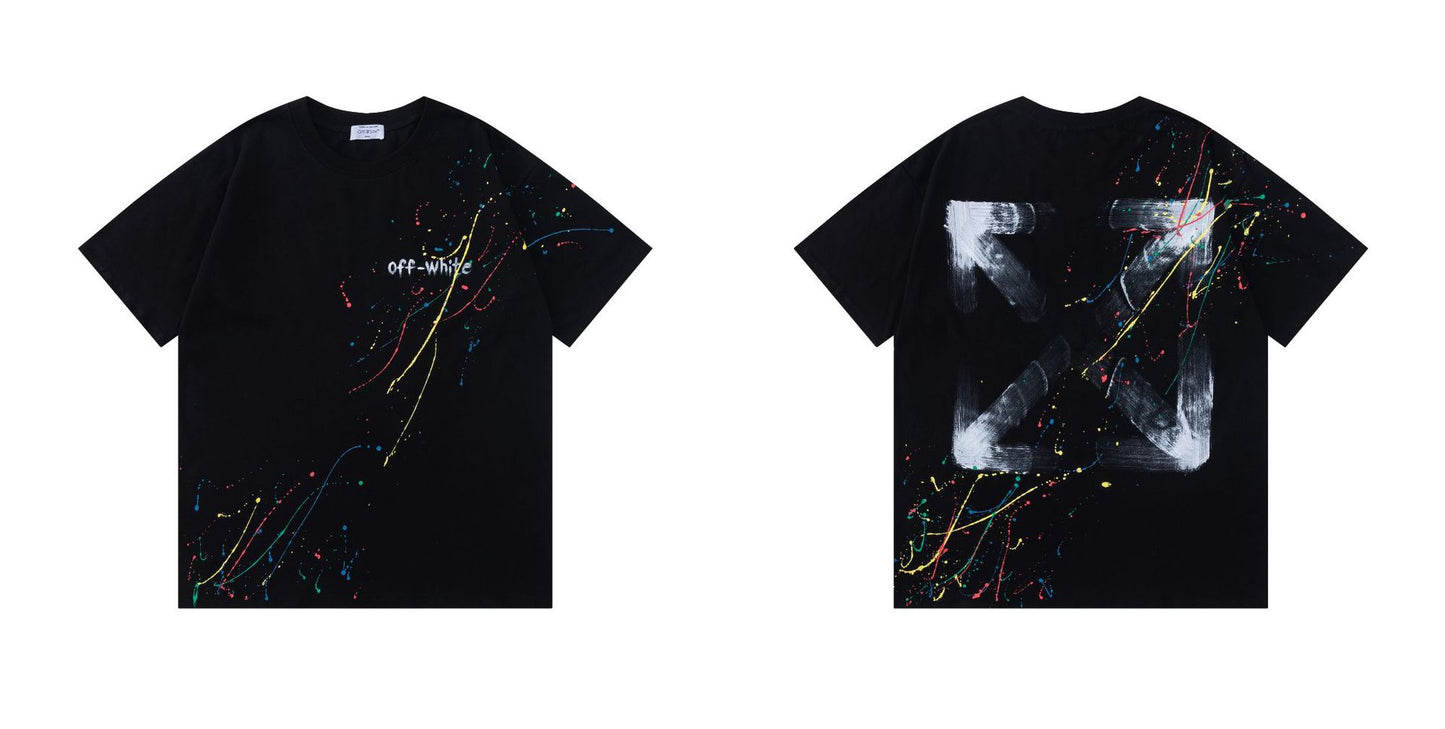 OFF  Ink-splatter graffiti T-shirt