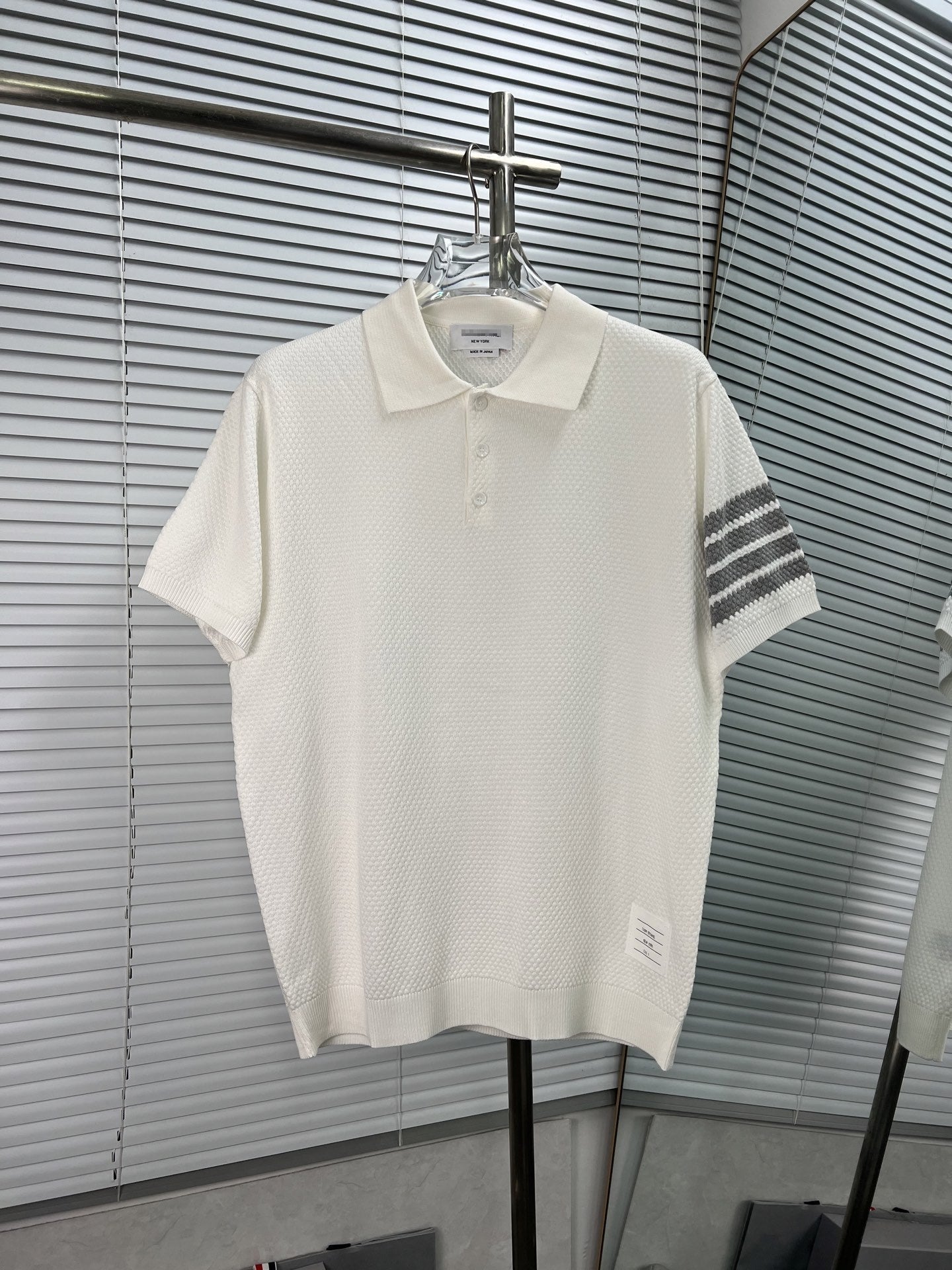 thom browne Knitted POLO shirt