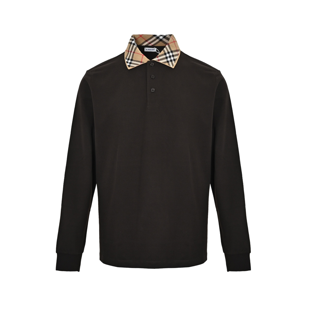 Burberry Long-Sleeve Polo Shirt