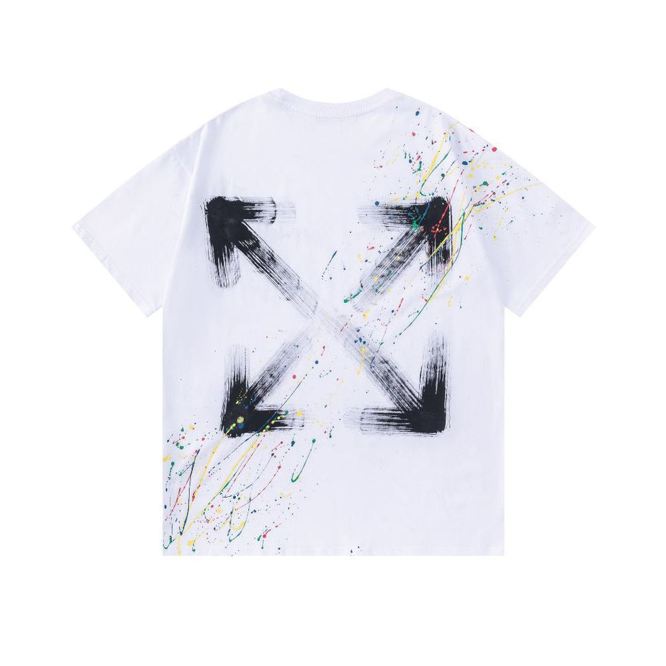 OFF  Ink-splatter graffiti T-shirt