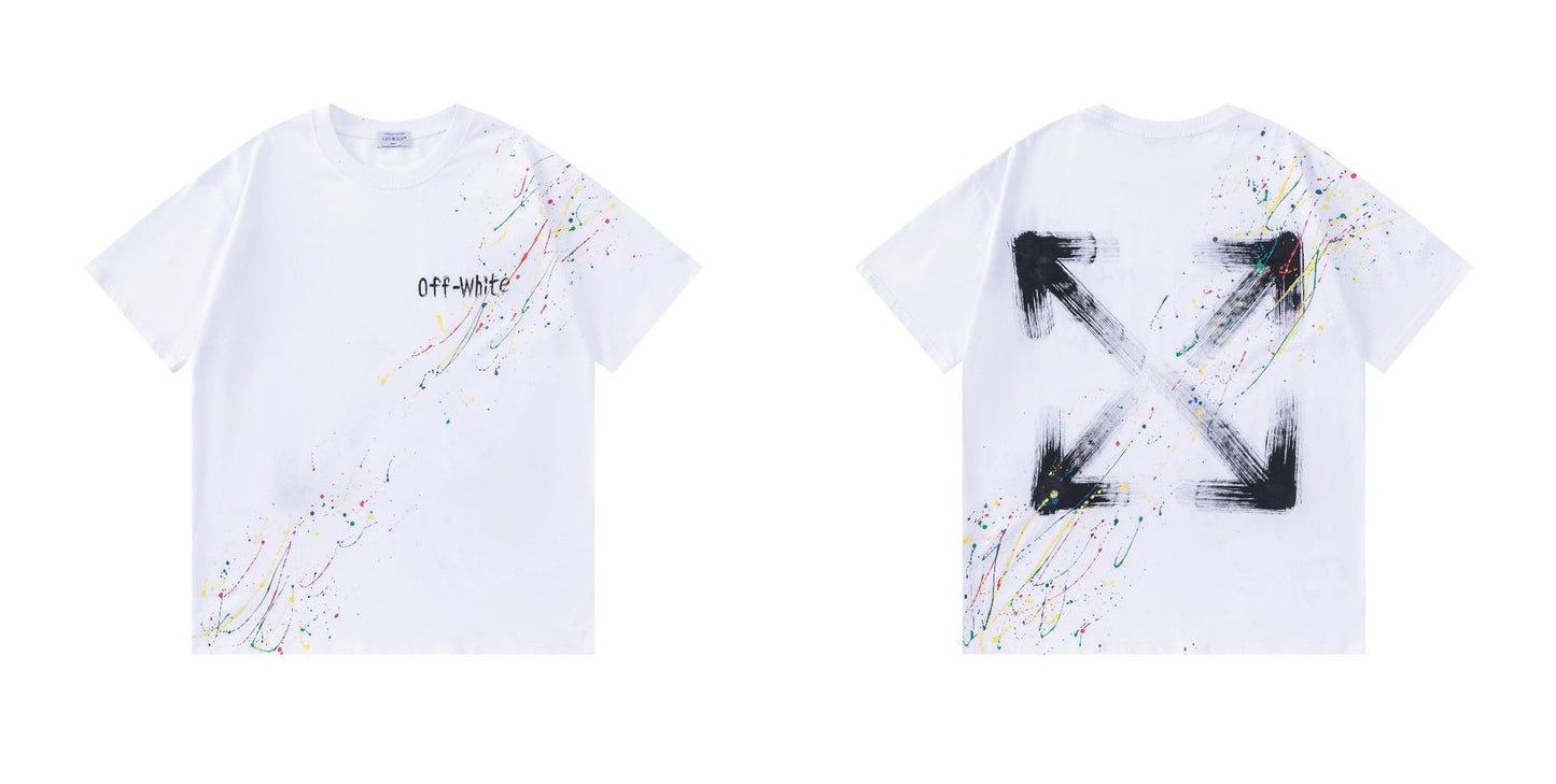 OFF  Ink-splatter graffiti T-shirt