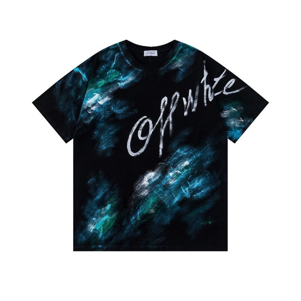OFF  Ink-splatter graffiti T-shirt