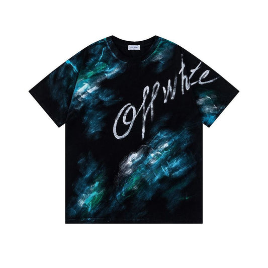OFF  Ink-splatter graffiti T-shirt