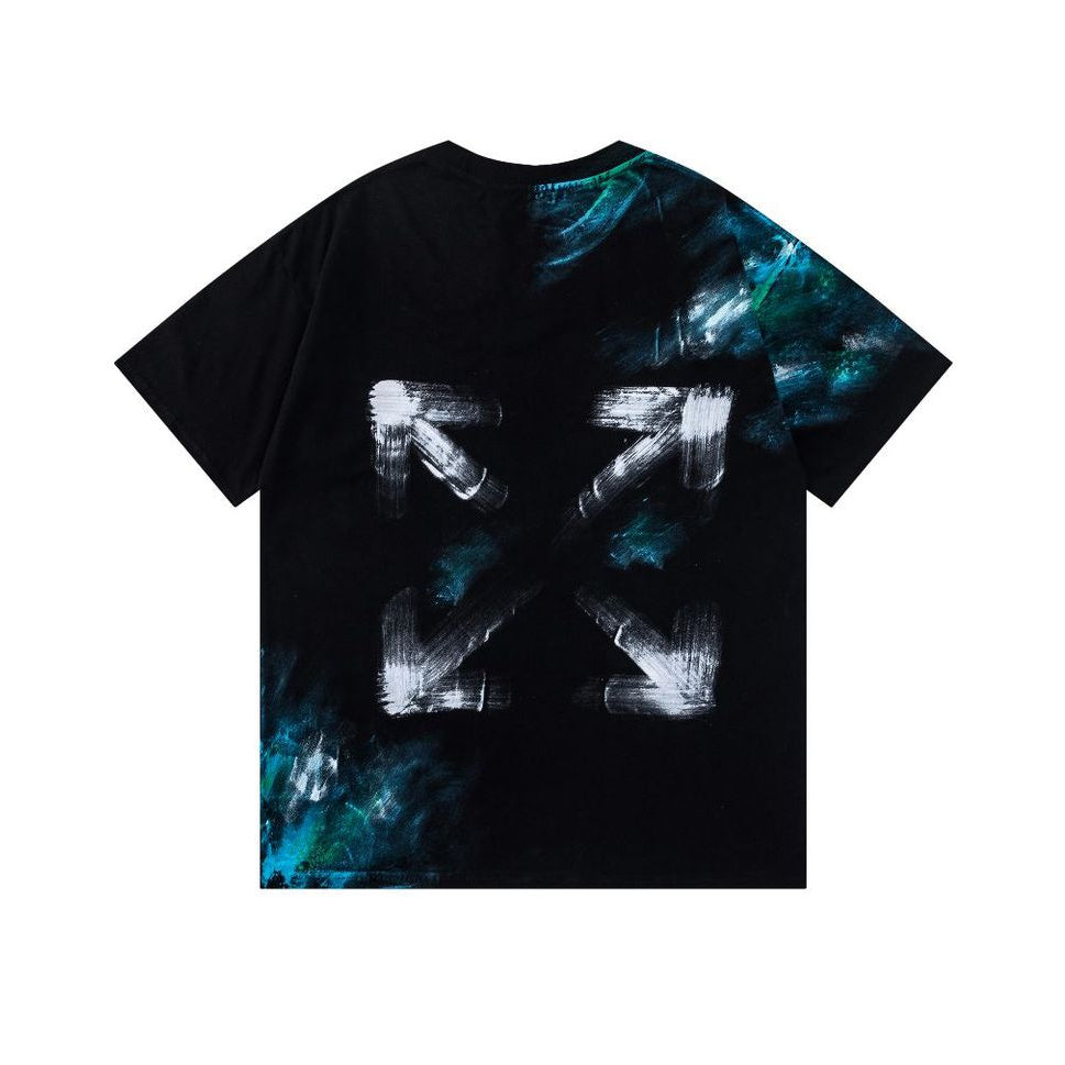 OFF  Ink-splatter graffiti T-shirt