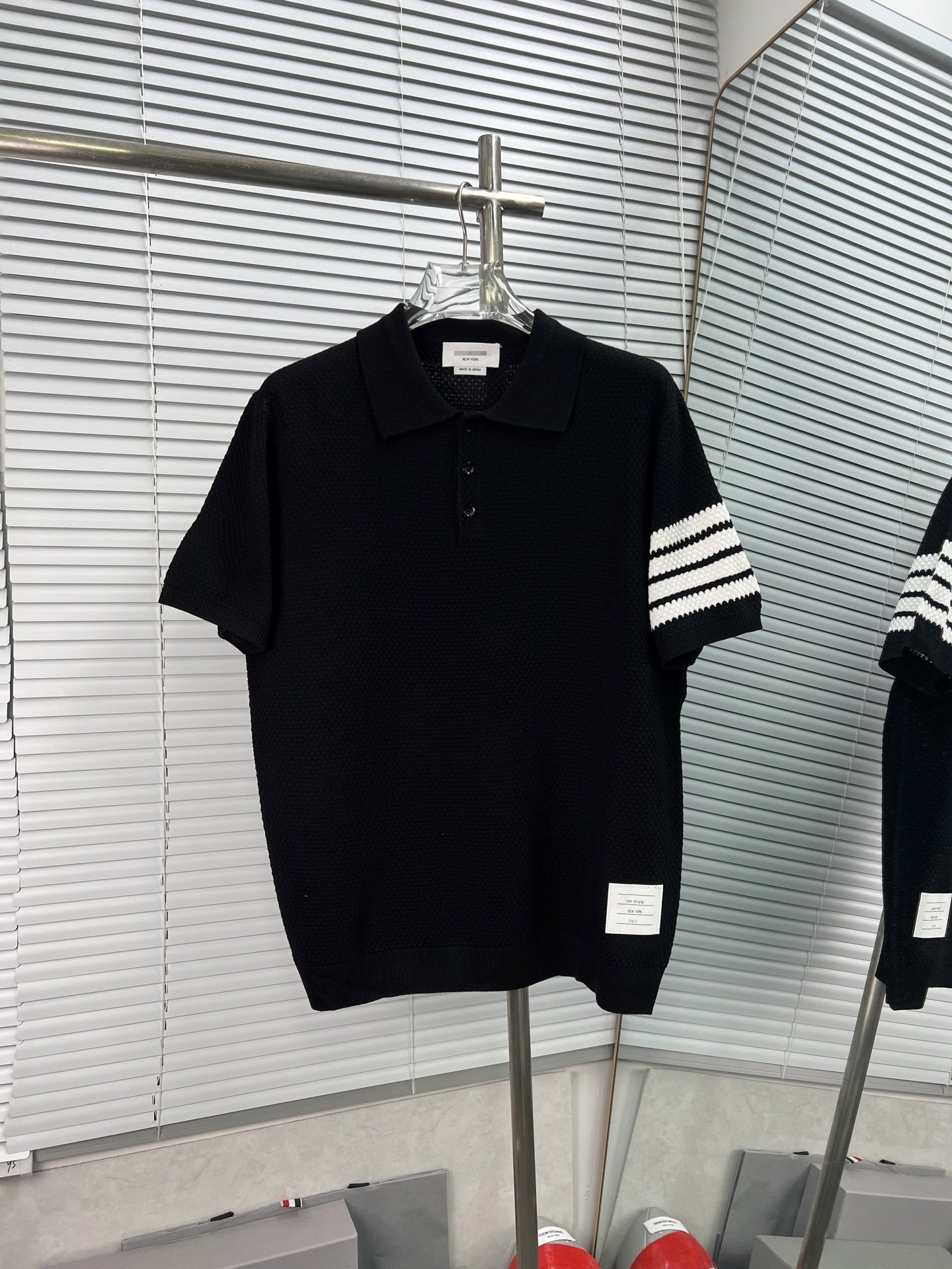 thom browne Knitted POLO shirt