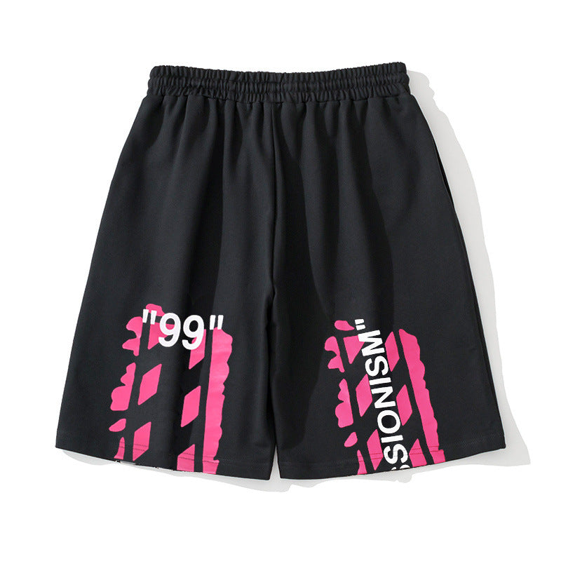 OFF Foil-Print Arrow Shorts