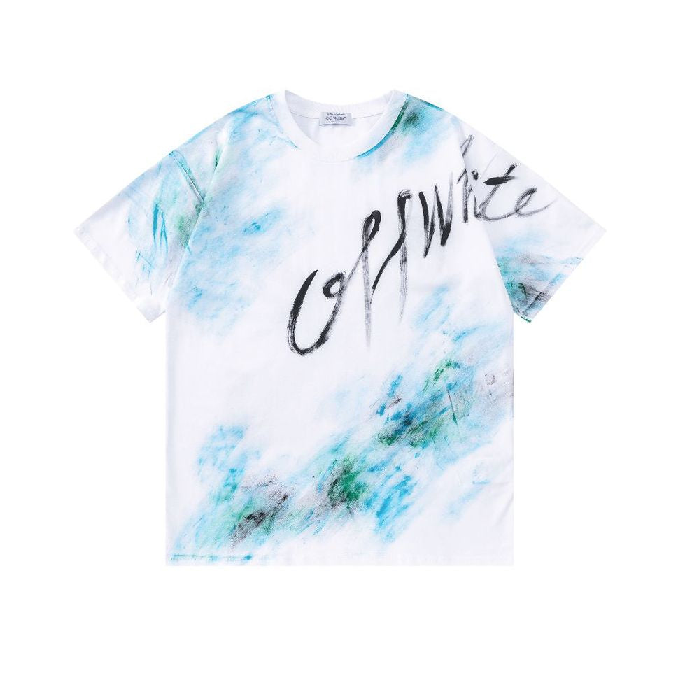 OFF  Ink-splatter graffiti T-shirt