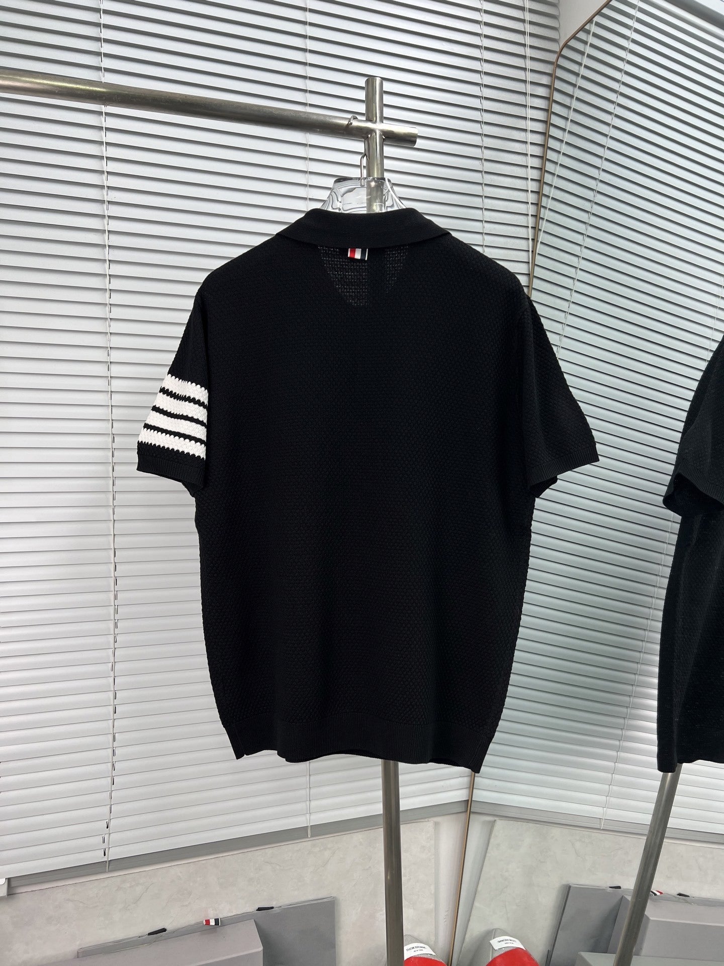 thom browne Knitted POLO shirt