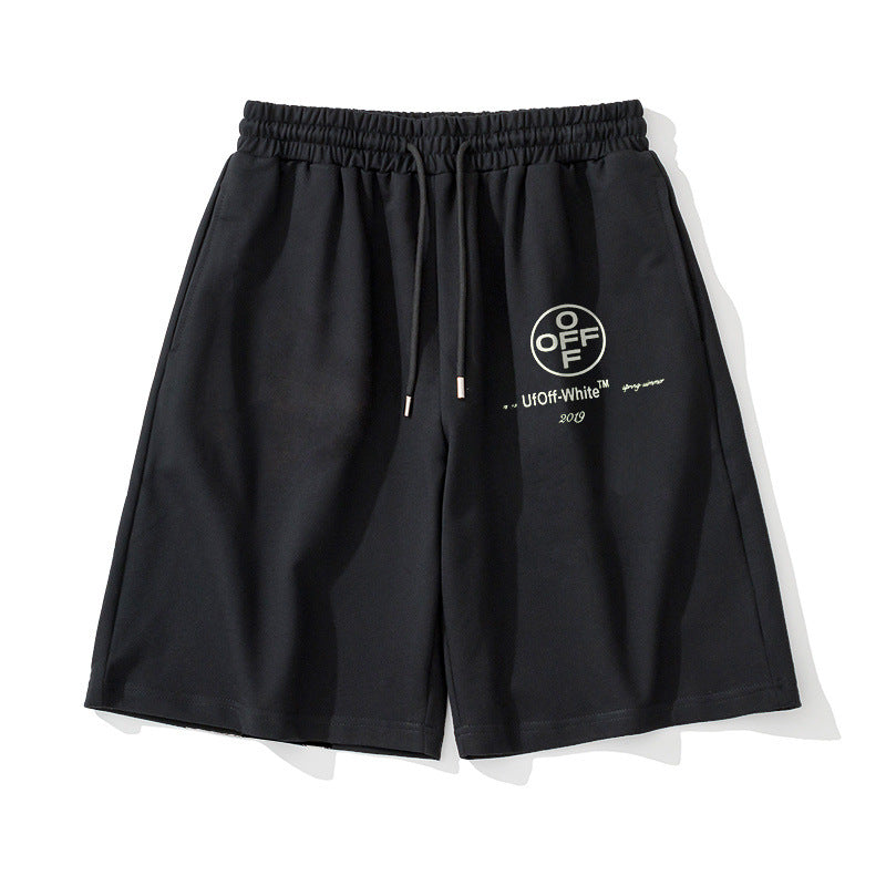 OFF Foil-Print Arrow Shorts