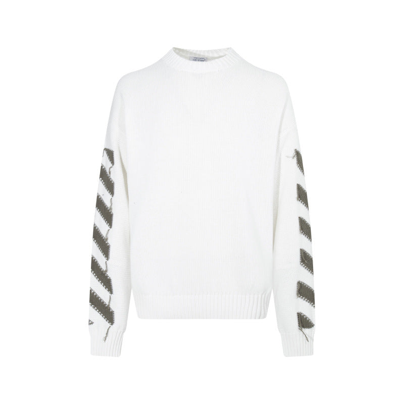 OFF-Whlte Intarsia Knit Sweater#11