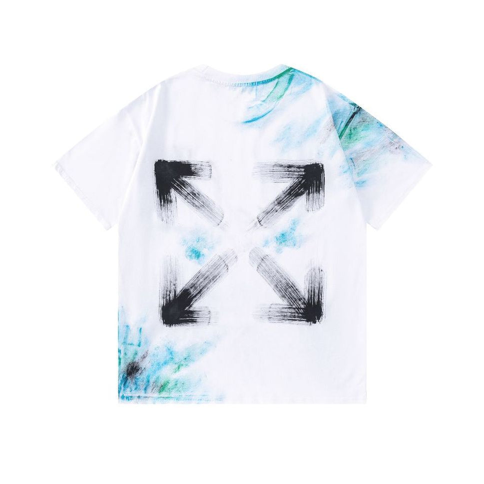 OFF  Ink-splatter graffiti T-shirt