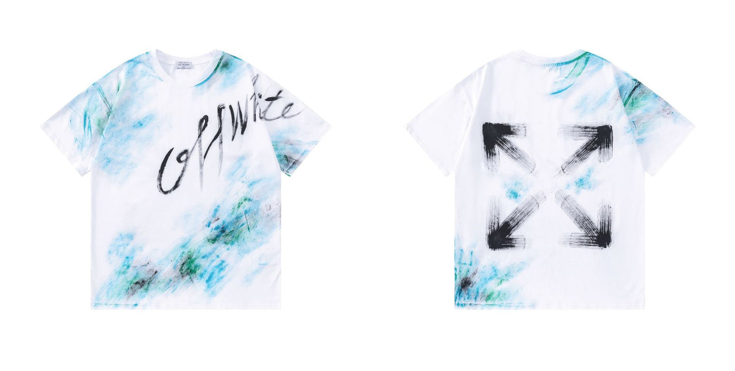 OFF  Ink-splatter graffiti T-shirt