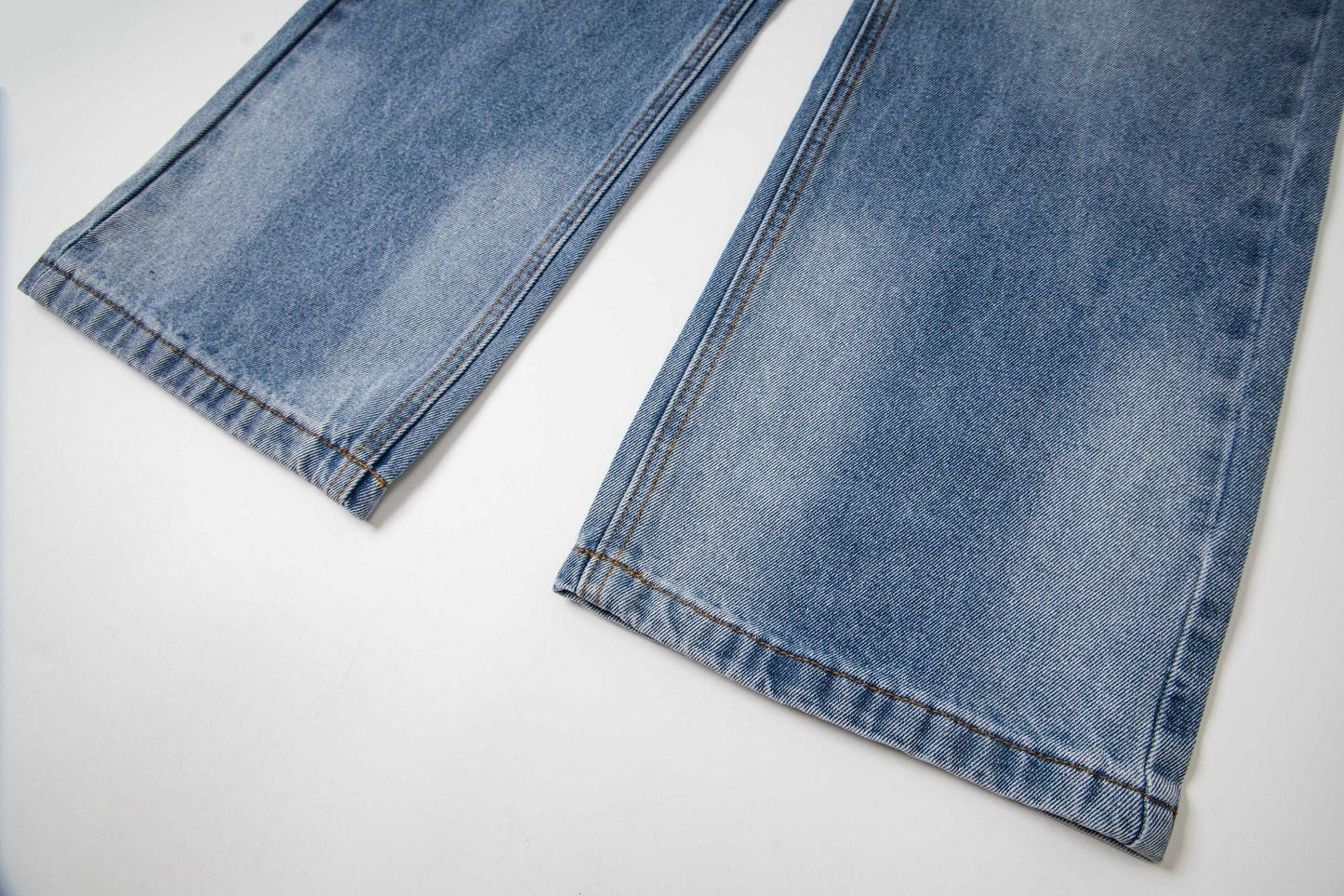 Men's Wide-Leg Jeans - Premium Denim