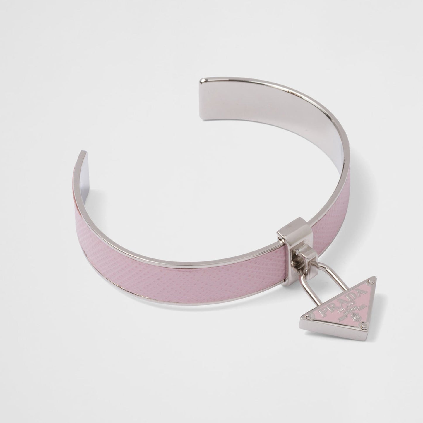 18K Prada Triangle Charm Cuff Bracelet