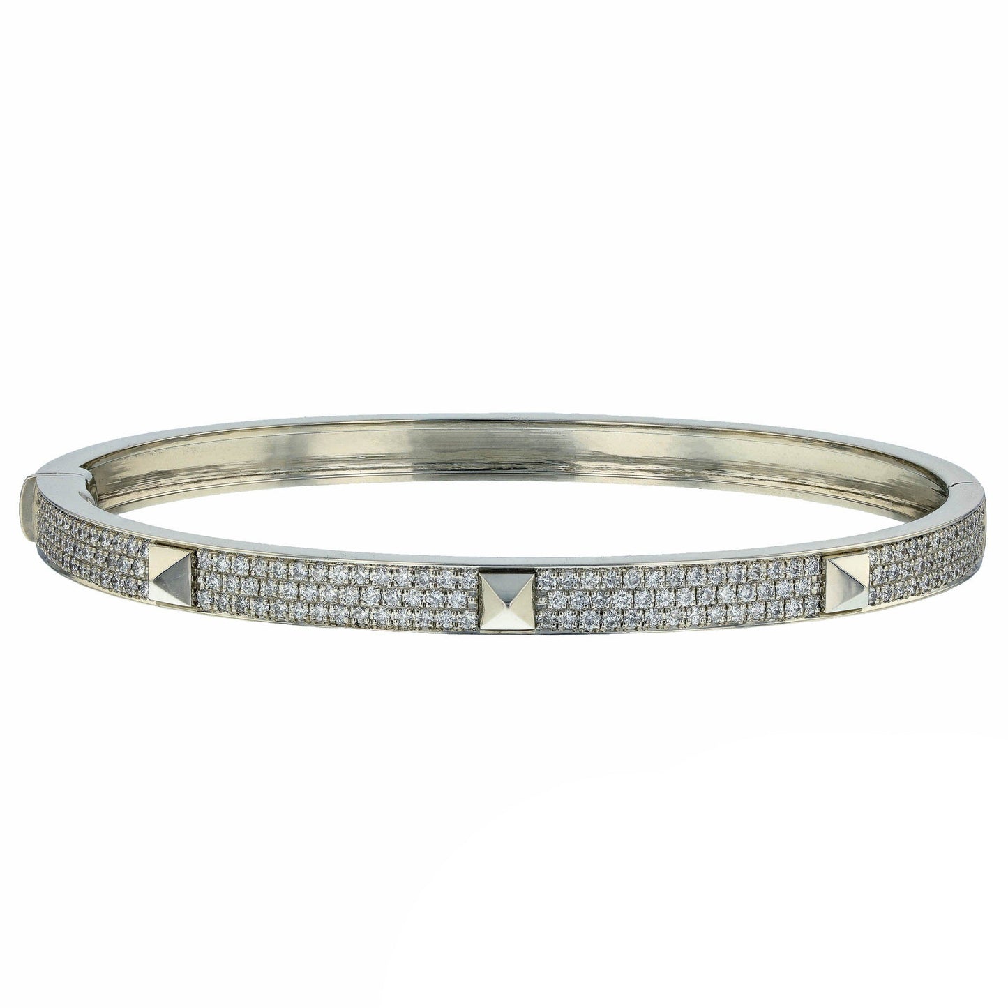18K Collier De Chien Diamond Hermes Bracelet