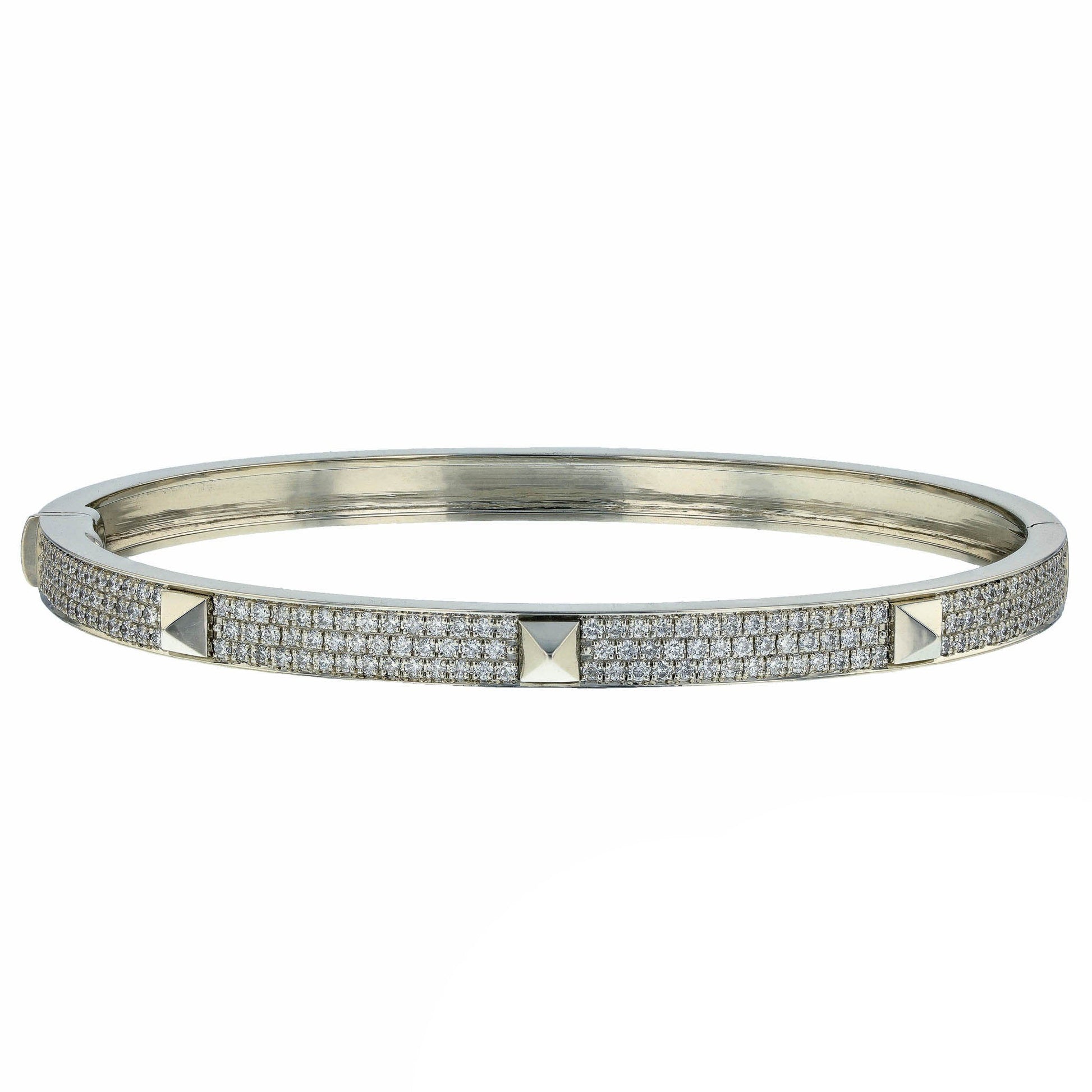 18K Collier De Chien Diamond Hermes Bracelet