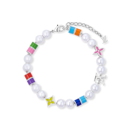 18K Louis Vuitton MNG Pearls Party Bracelet