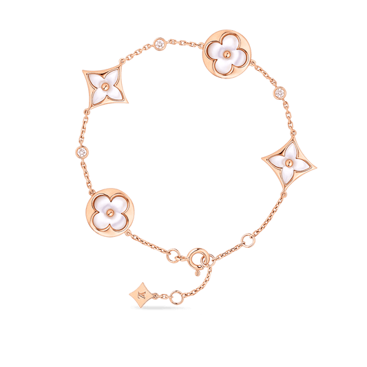 18K Louis Vuitton Colour Blossom Balenciaga Multi-Motif Bracelet