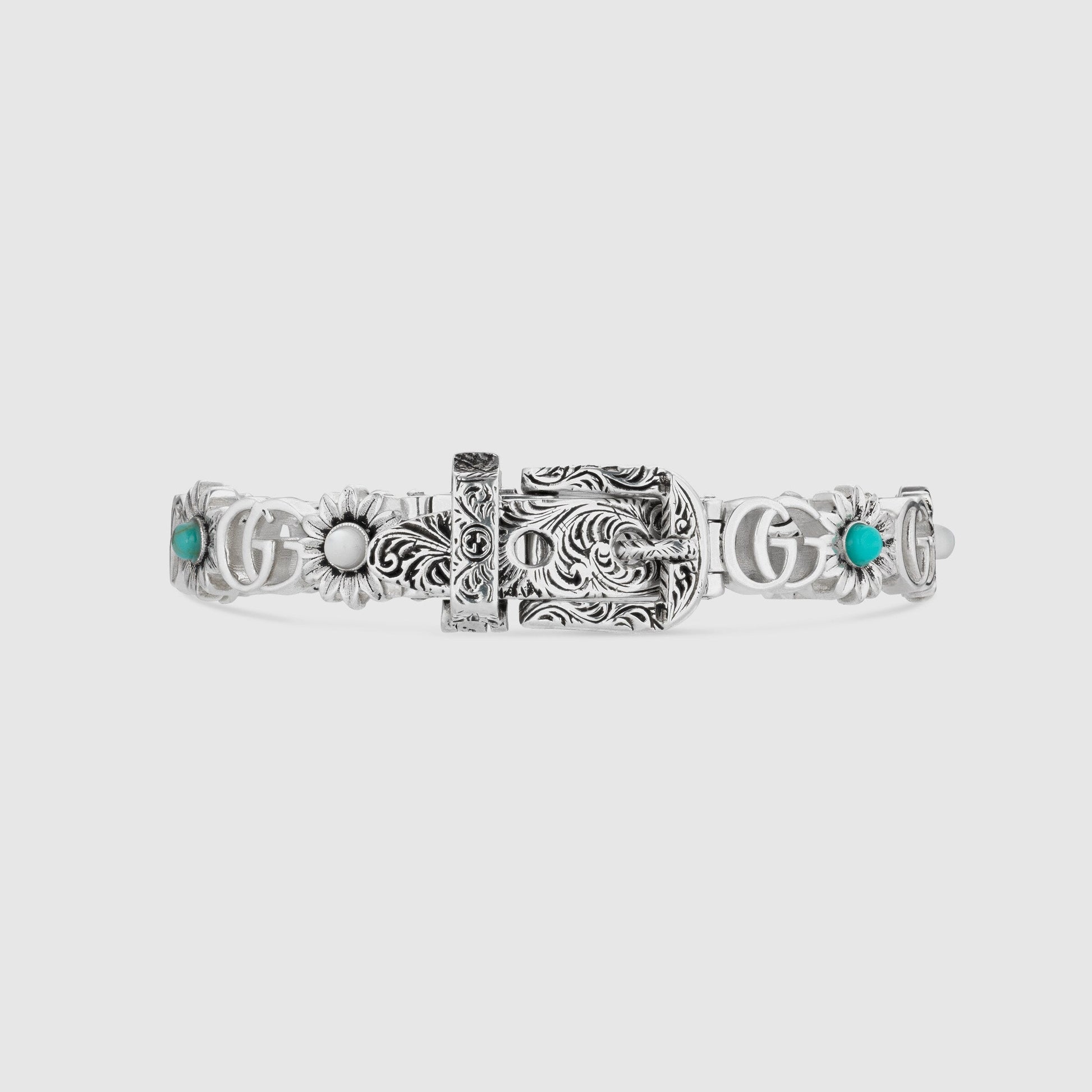 Double Gucci Flowers Bracelet