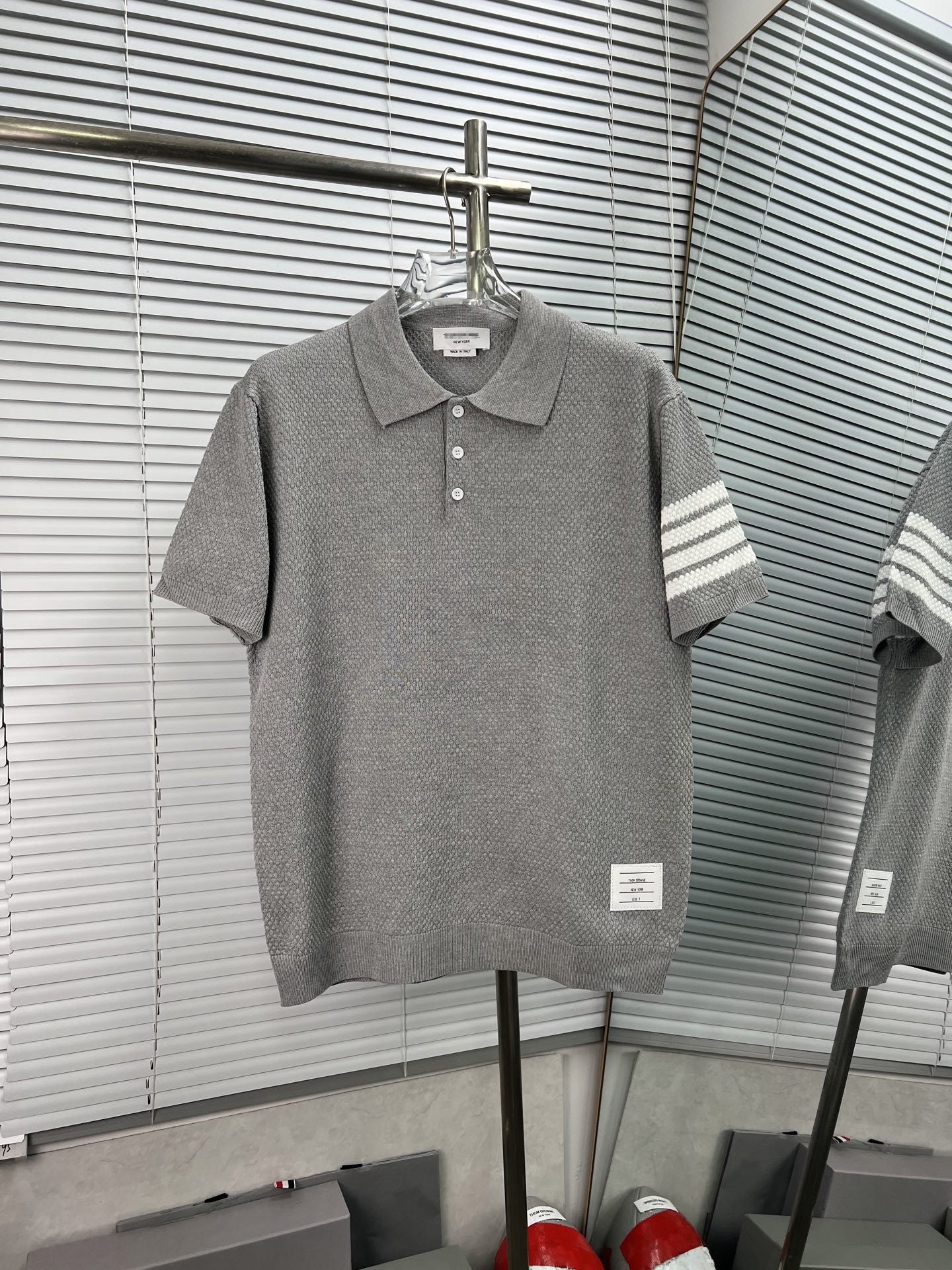 thom browne Knitted POLO shirt