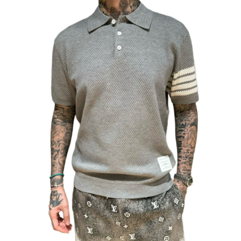 thom browne Knitted POLO shirt
