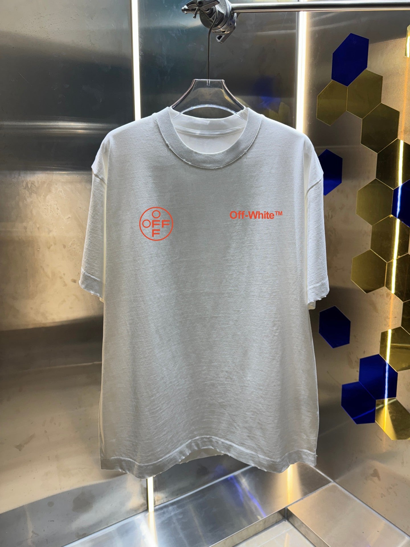 OFF  Distressed graphic T-shirt