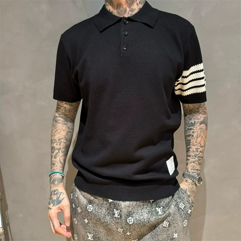 thom browne Knitted POLO shirt