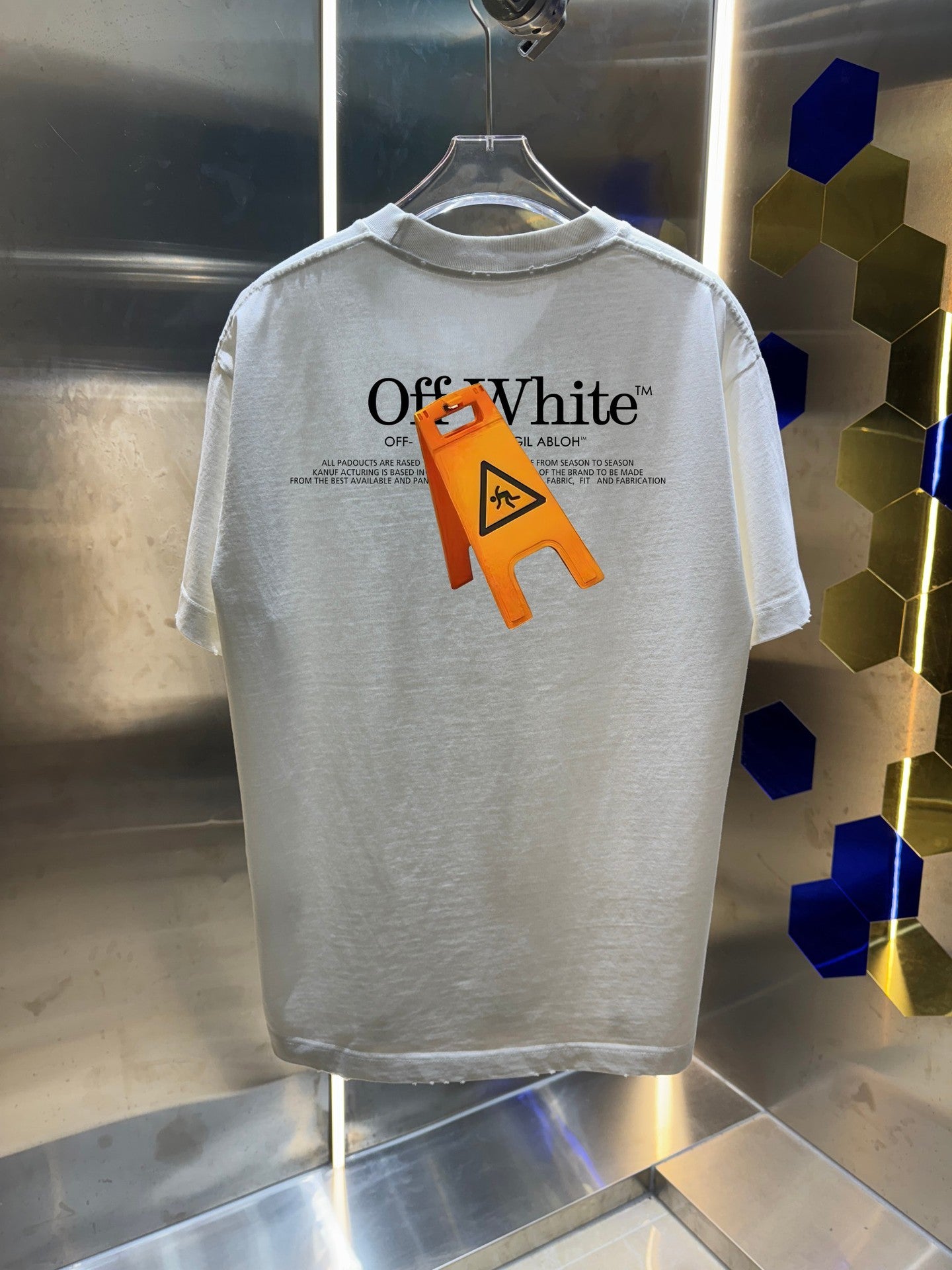 OFF  Distressed graphic T-shirt