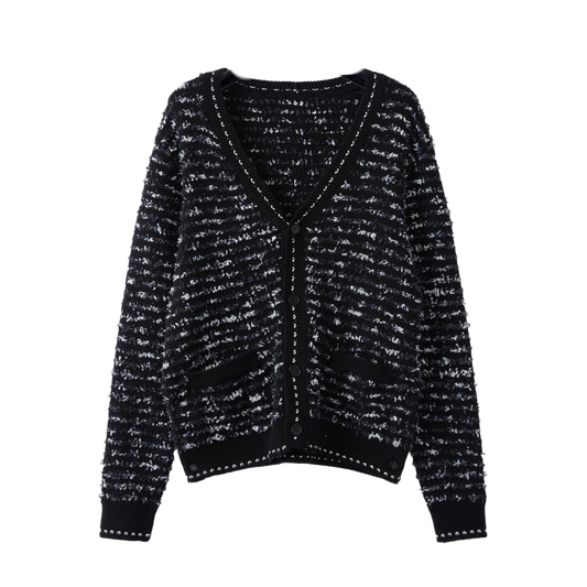 Cotton knitted cardigan