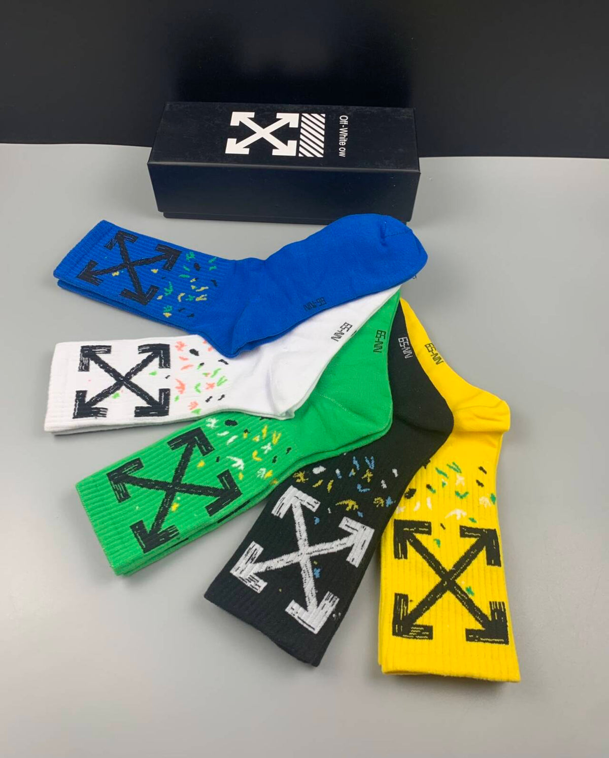 Off-White Pure Cotton Mid-Length Socks III