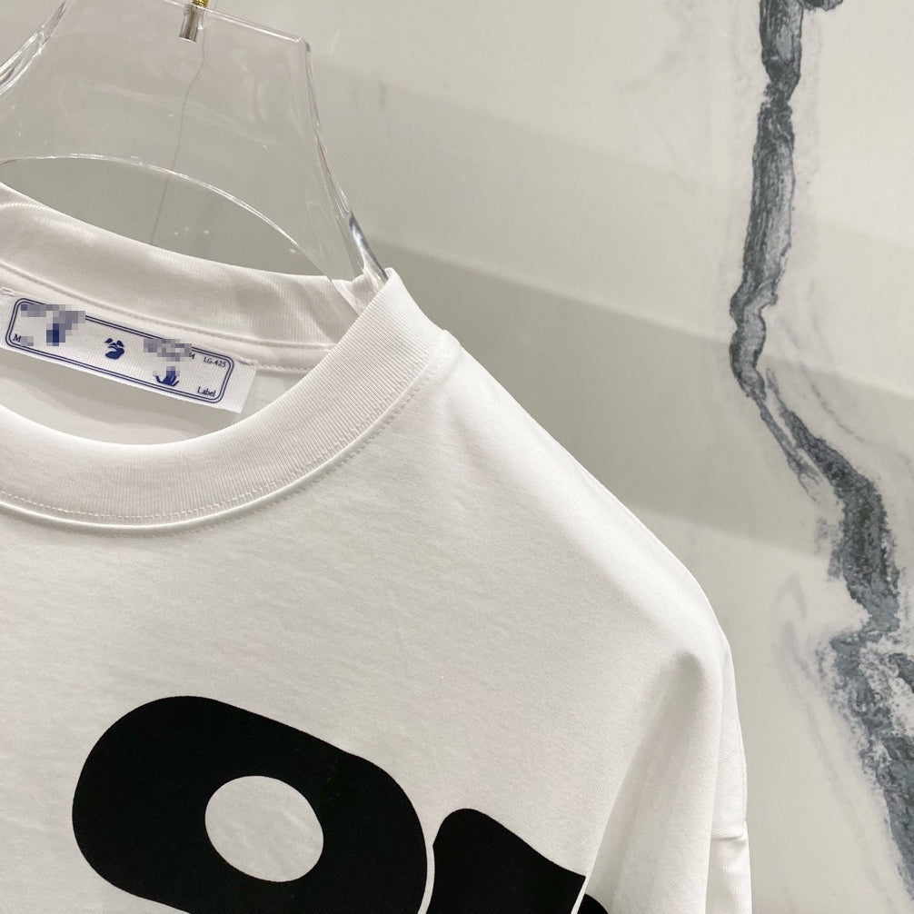 OFF Arrow Logo Cotton T-shirt-1022