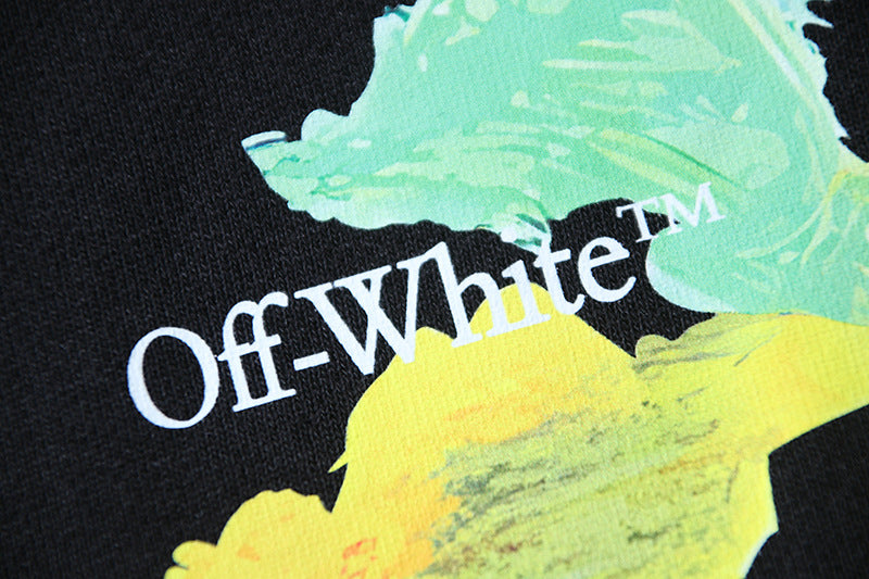 OFF  Pure cotton printed casual trousers