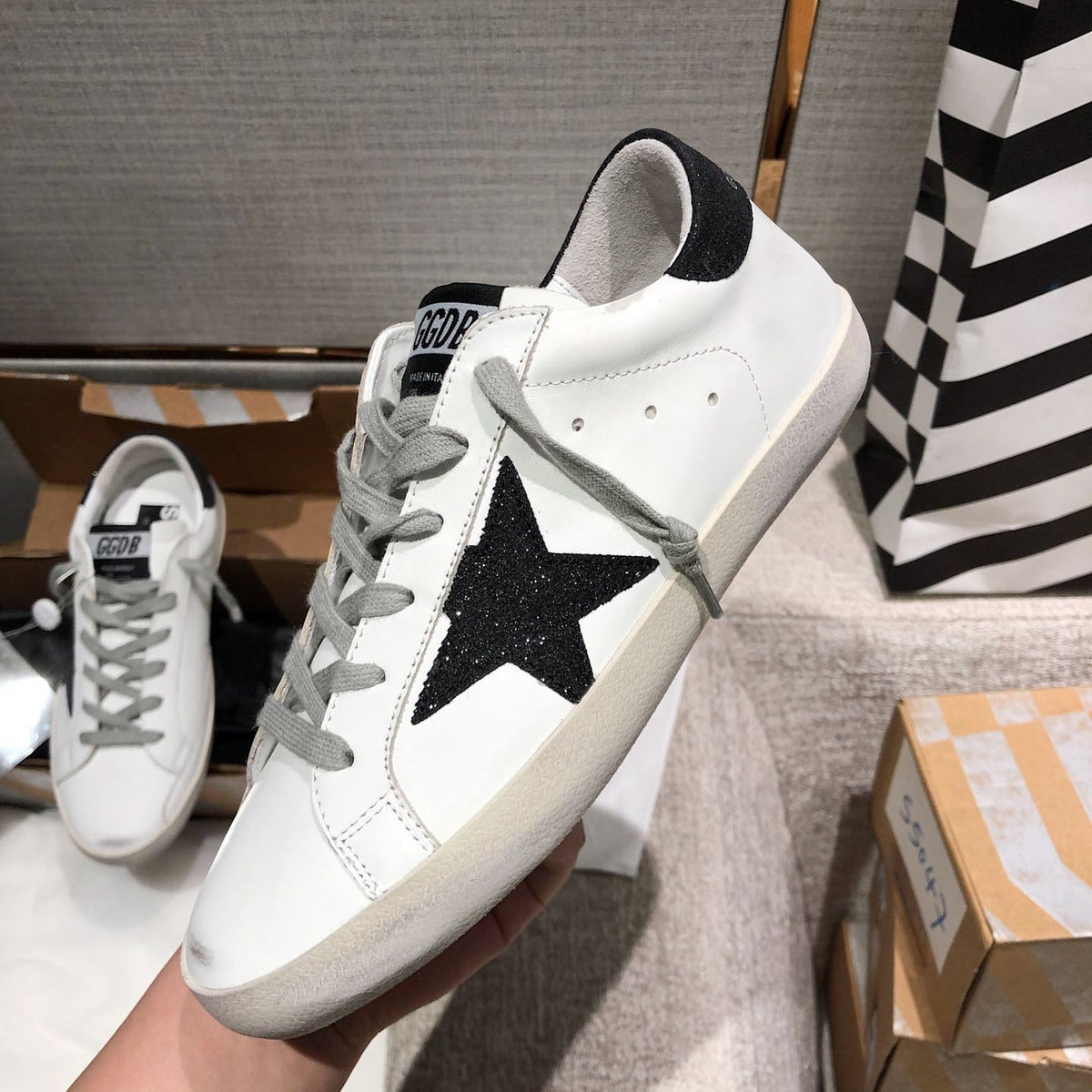 Golden Goose Vintage Distressed Sneakers #168