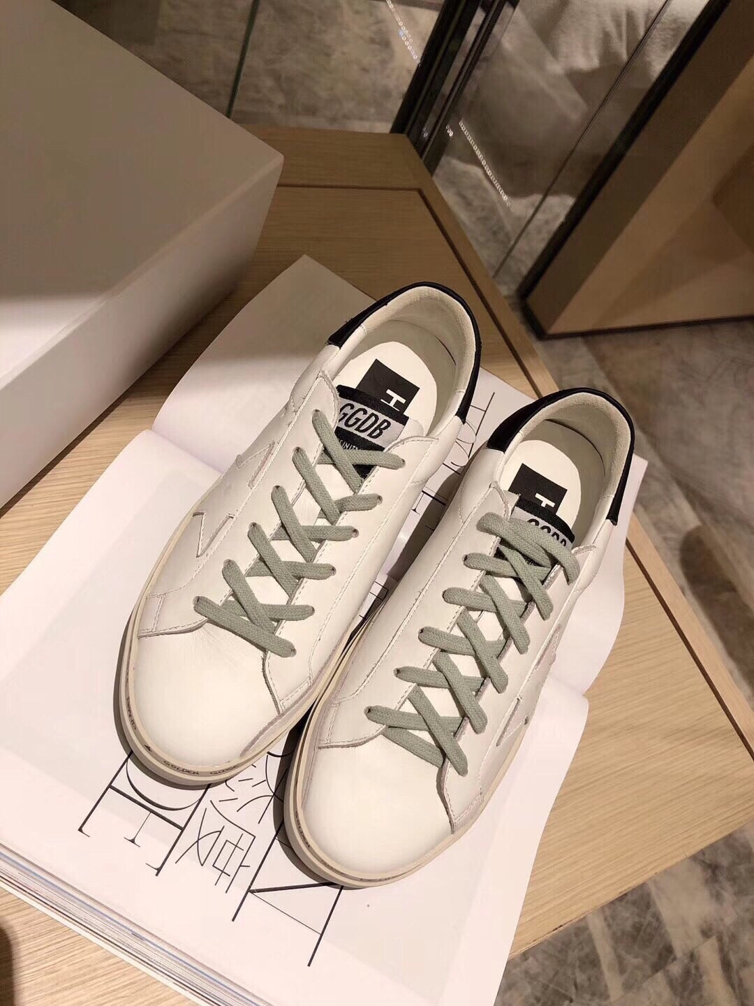 Golden Goose Vintage Distressed Sneakers #055