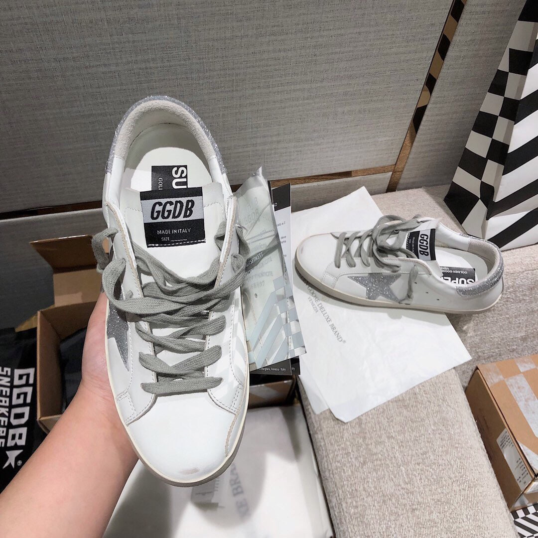 Golden Goose Vintage Distressed Sneakers #166