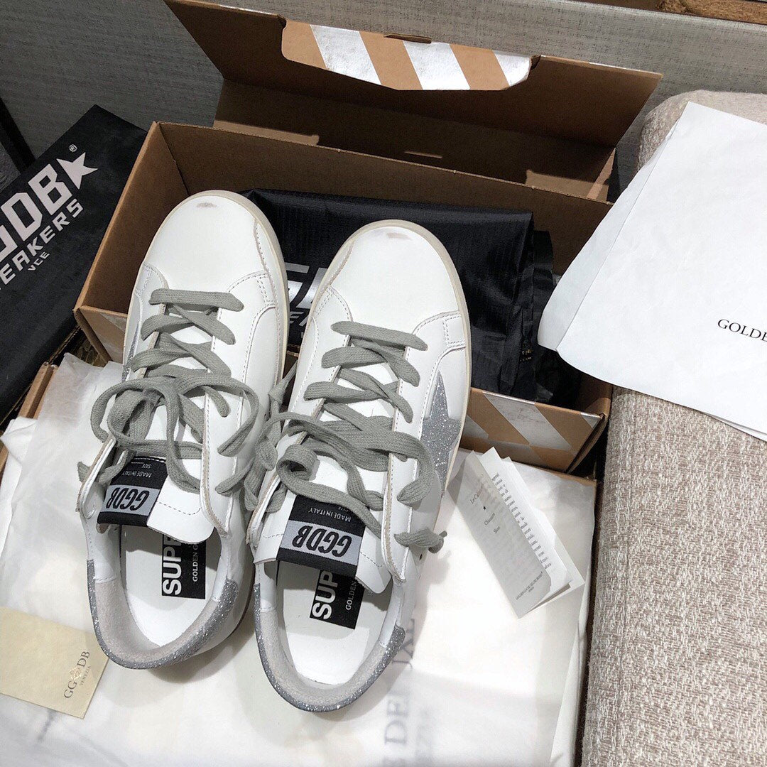 Golden Goose Vintage Distressed Sneakers #166