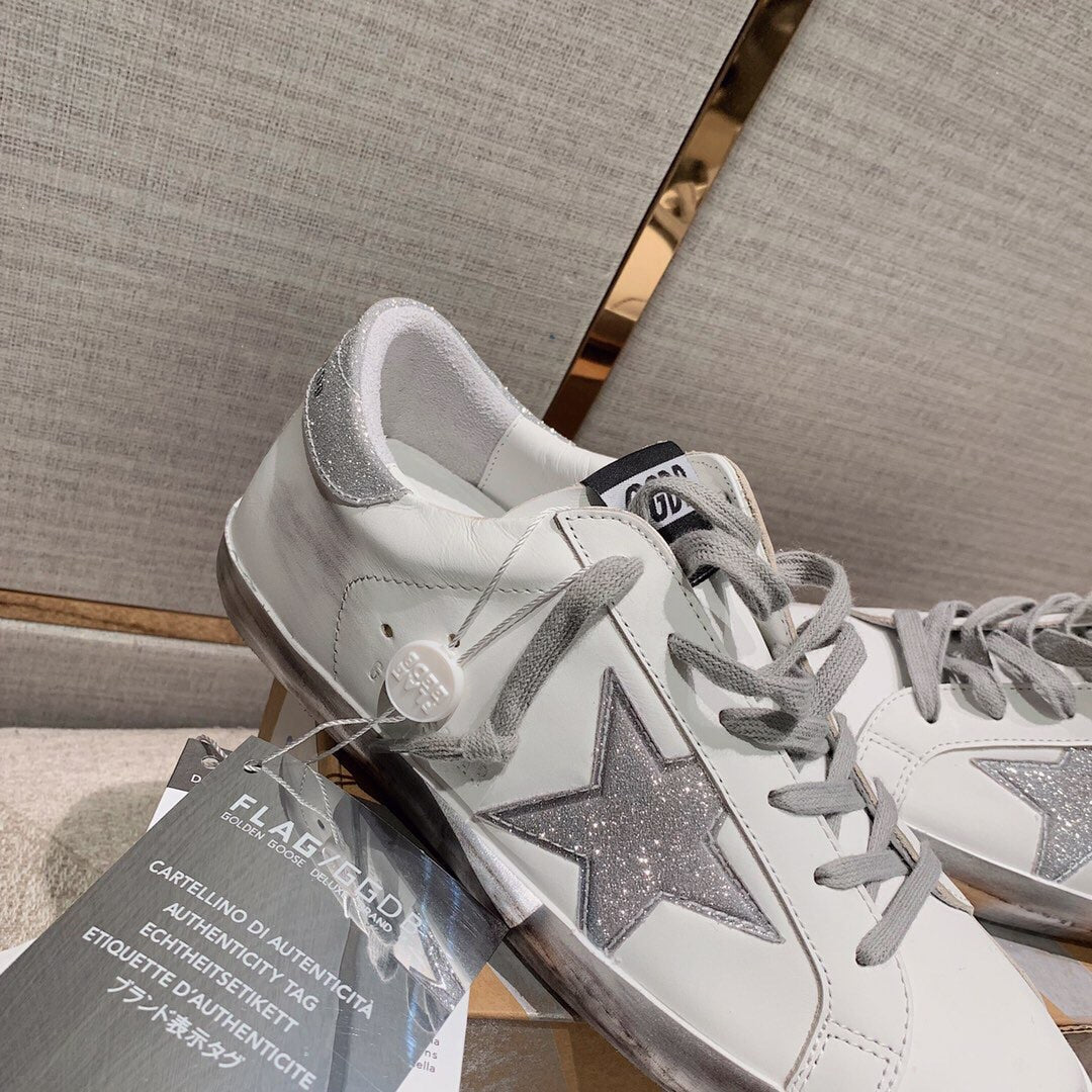 Golden Goose Vintage Distressed Sneakers #287