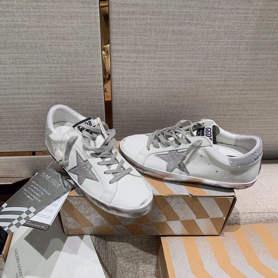 Golden Goose Vintage Distressed Sneakers #287