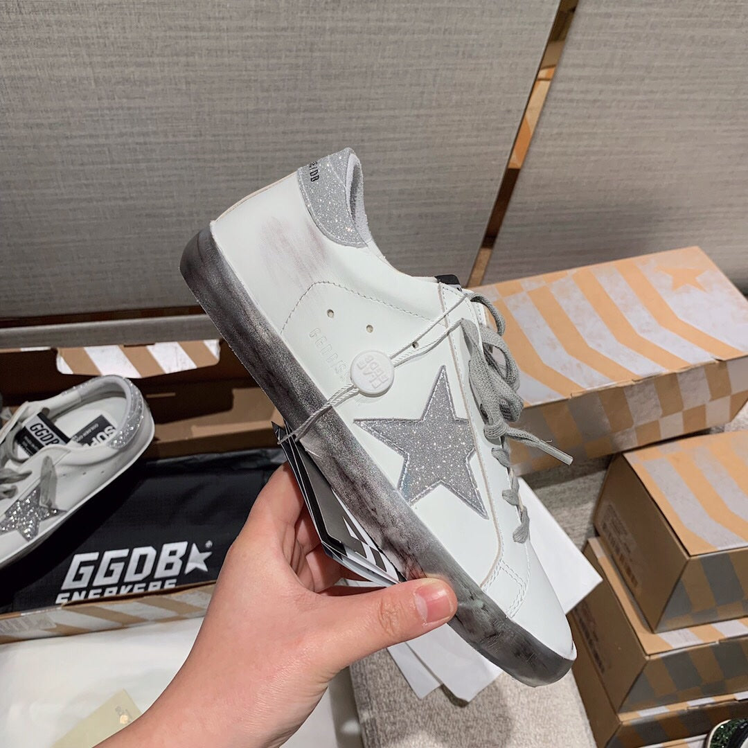Golden Goose Vintage Distressed Sneakers #287