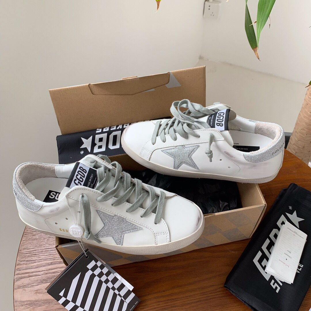 Golden Goose Vintage Distressed Sneakers #163